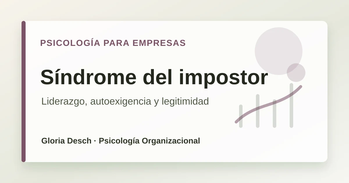 Persona en posición de liderazgo frente a una sombra de exigencia interna